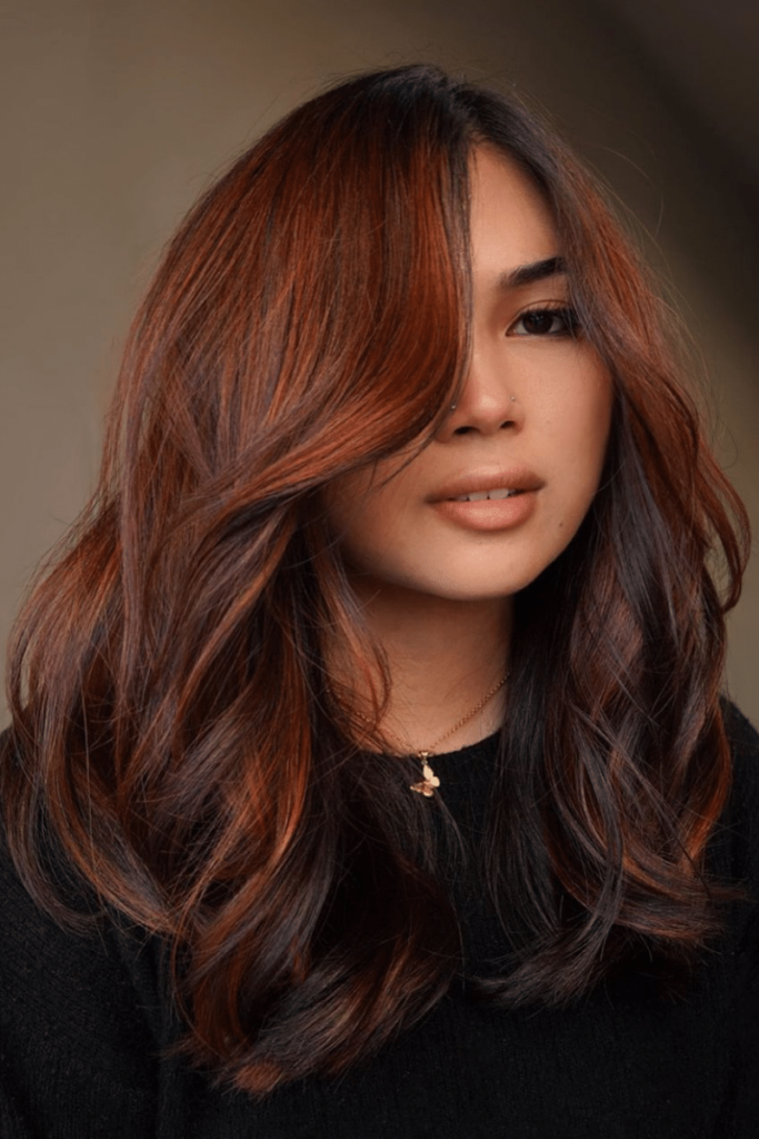 red tone bronde hair color